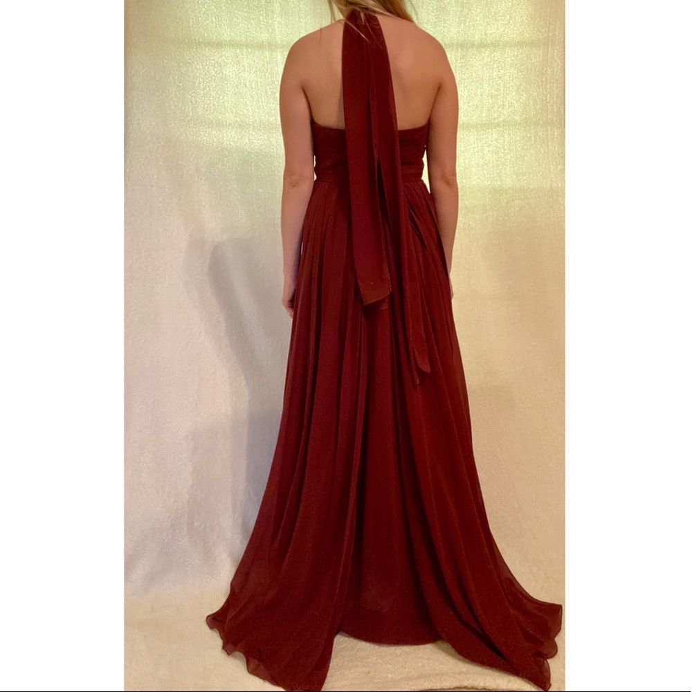 Deep Red Multi-Way Convertible Evening Dress - Picture 5 of 6